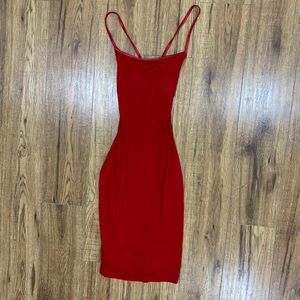 ❌SOLDD❌ Vintage mini red dress with open back